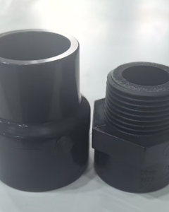 Coupling 32mmx3/4" male thread,PN16 PVC , grey